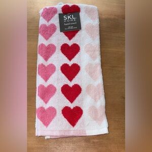 SKL Home valentine’s Day Heart kitchen bathroom Hand Towel red pink white Love